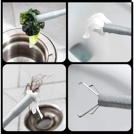 Deboucheur de canalisation flexible a crochet