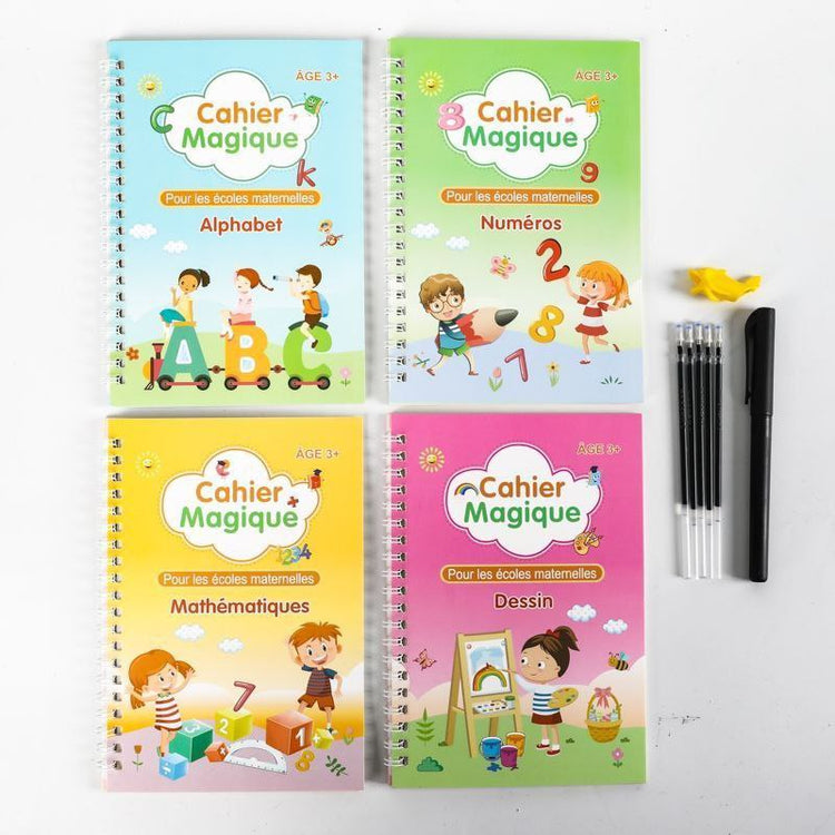 04 CAHIERS D'ECRITURE MAGIQUE 3D REUITILISABLE CM