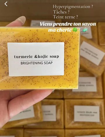 Savon Anti-Acné Curcuma & Kojic – Peau Nette, Éclatante & Sans Imperfections