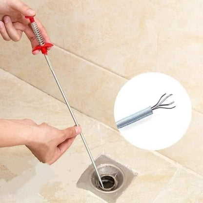 Deboucheur de canalisation flexible a crochet